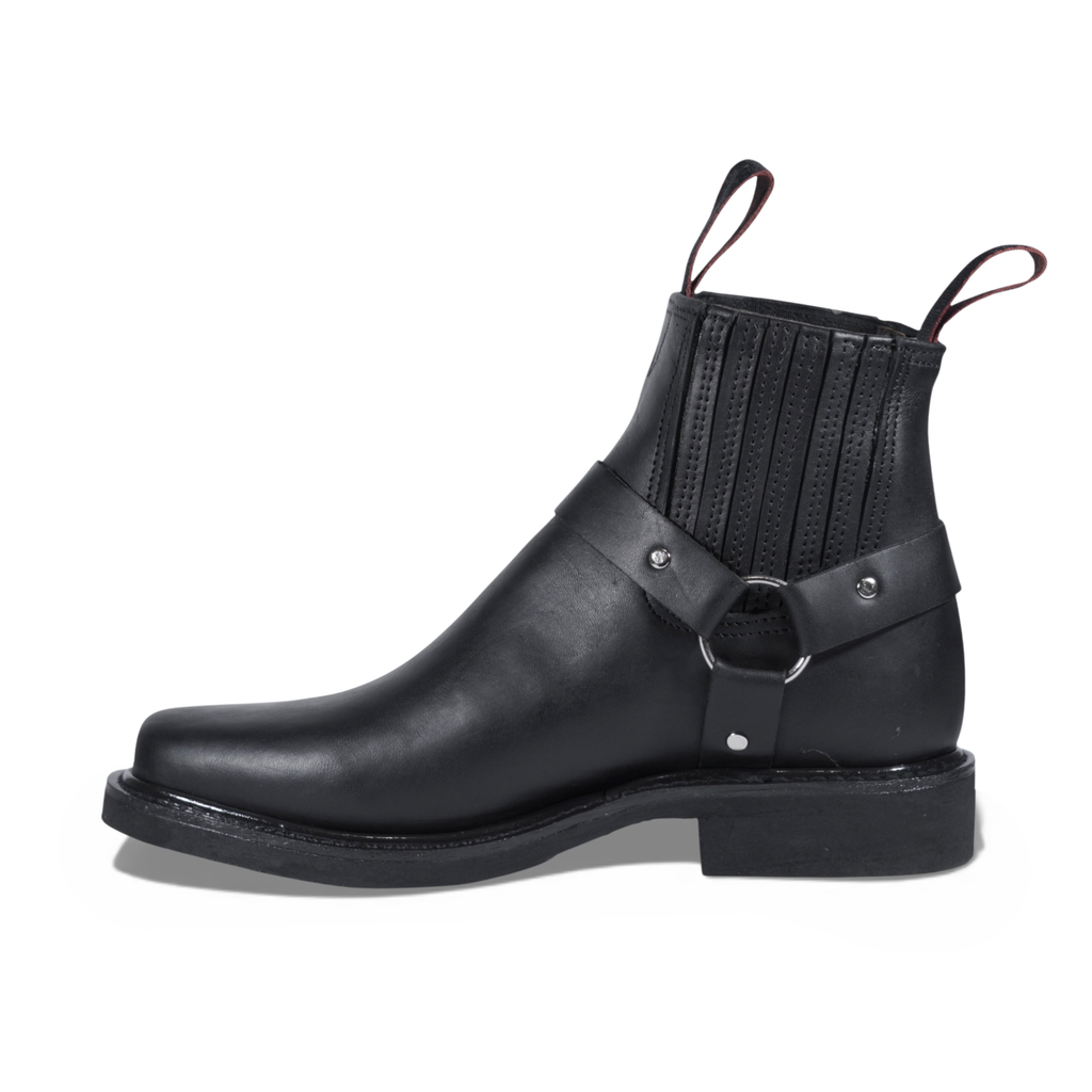 Botín Casual Con Argolla Punta Cuadrada de Rodeo Vaquero